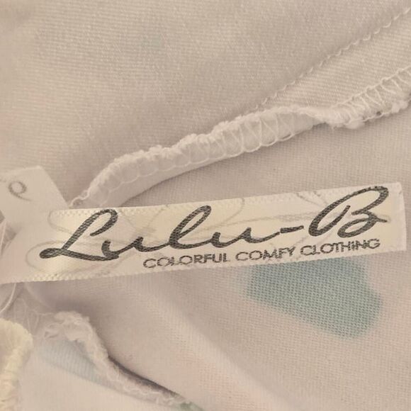 Lulu B Womens Popsicle Print White Pull On Capri Pant Size 6 - Picture 2 of 11